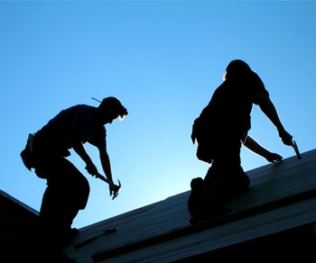 carpenters on the roof